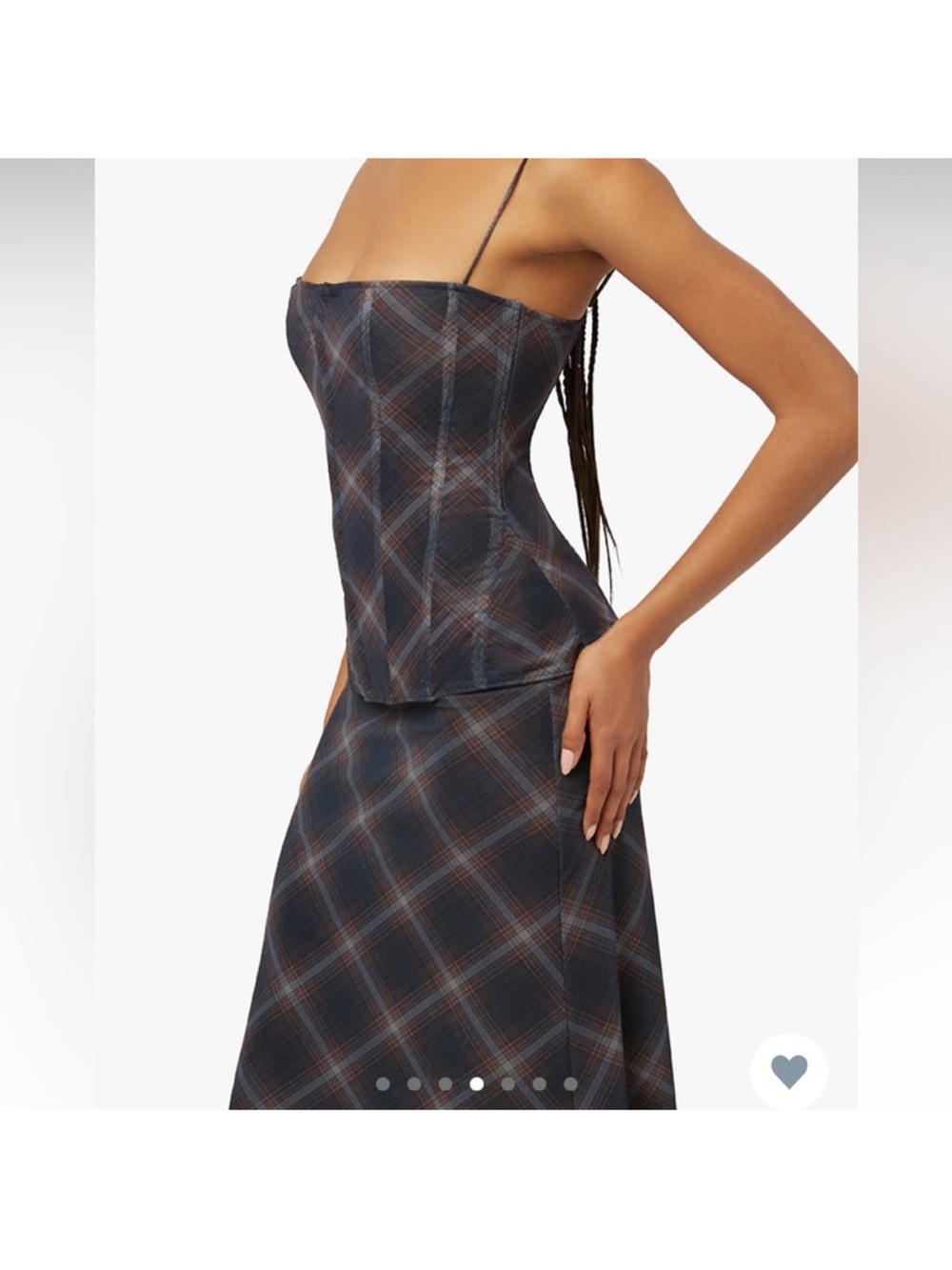 WE WORE WHAT corset top and skirt